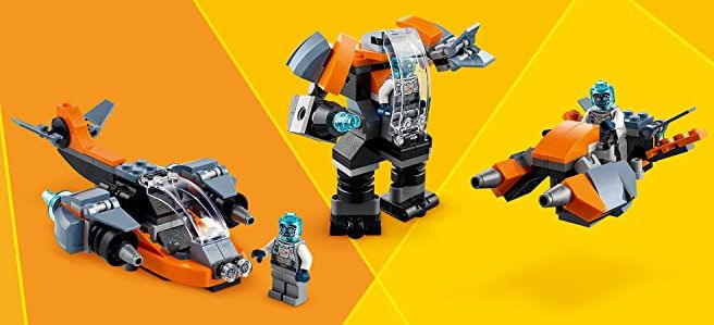 LEGO 31111 Creator 3 in 1 Drohne   Mech   Hoverboard für 6,99€ (statt 10€)