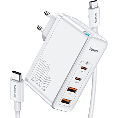 Baseus 100W USB C Ladegerät mit 2x USB & 2x USB C Ports für 37,94€ (statt 60€)