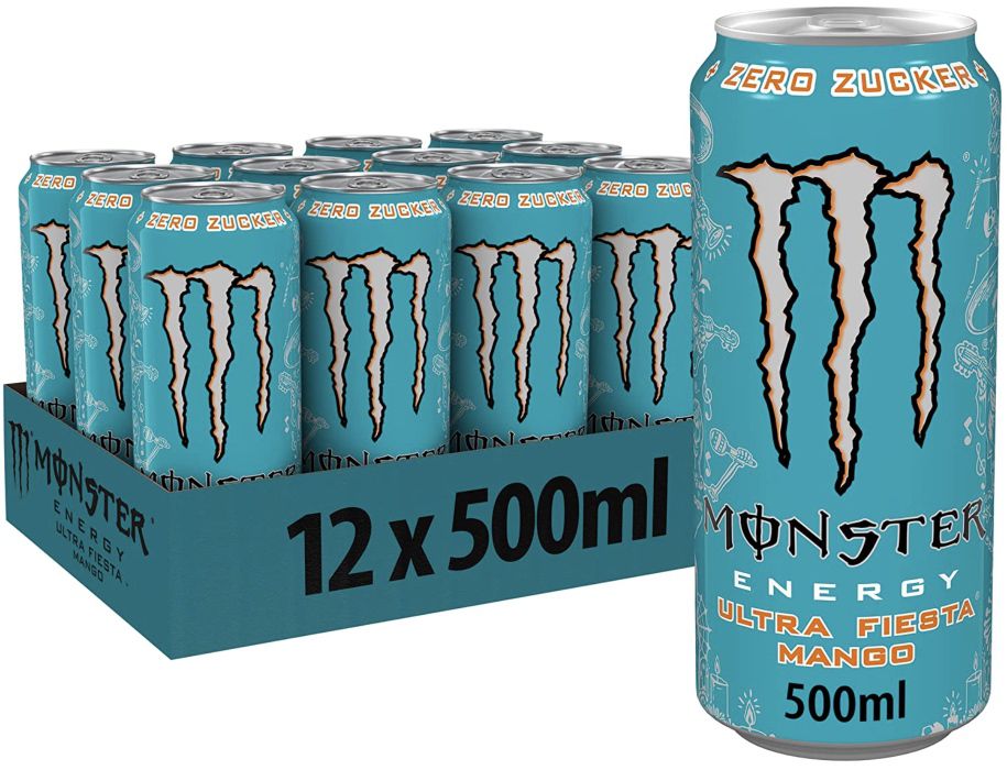 🔋 12x500ml Monster Energy Ultra Fiesta Zero ab 11,69€ (statt 18€)   97 Cent pro Dose