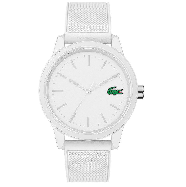 Lacoste Analoge Armbanduhr mit Silikonarmband in Weiß für 63,70€ (statt 80€)