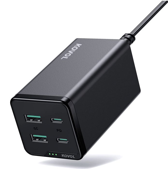 KOVOL 120W Ladegerät mit 2x USB C & 2x USB für 64,99€ (statt 85€)