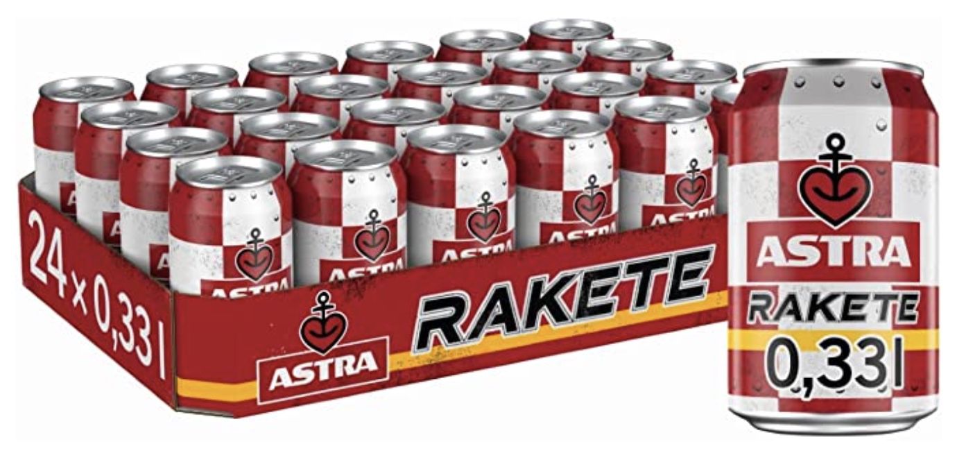 24x Astra Rakete Biermischgetränk (0,33 L) für 12€ + Pfand   Prime Sparabo