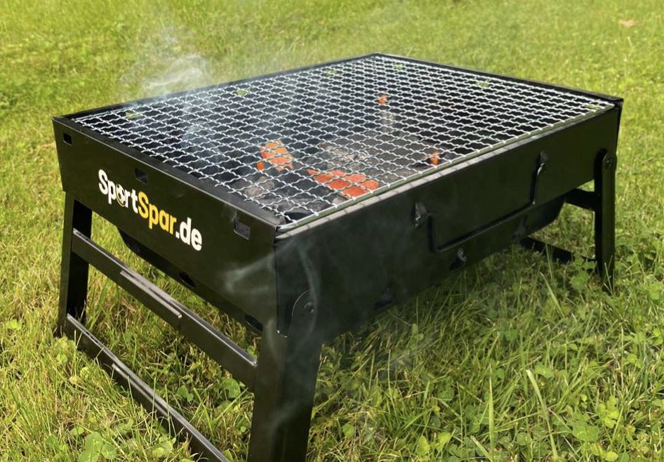 SportSpar.de SparFlamme klappbarer Grill für 7,72€