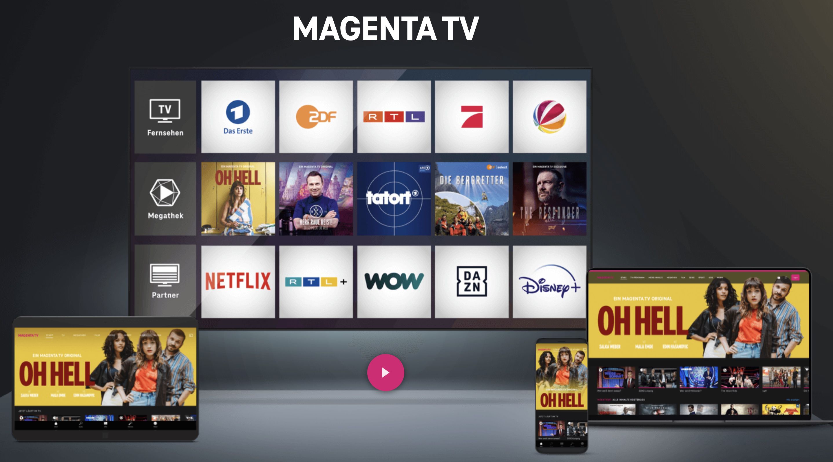 Telekom MagentaTV Smart inkl. RTL+ Premium für eff. 7,50€ mtl. + TV Stick + 50€ Amazon Gutschein