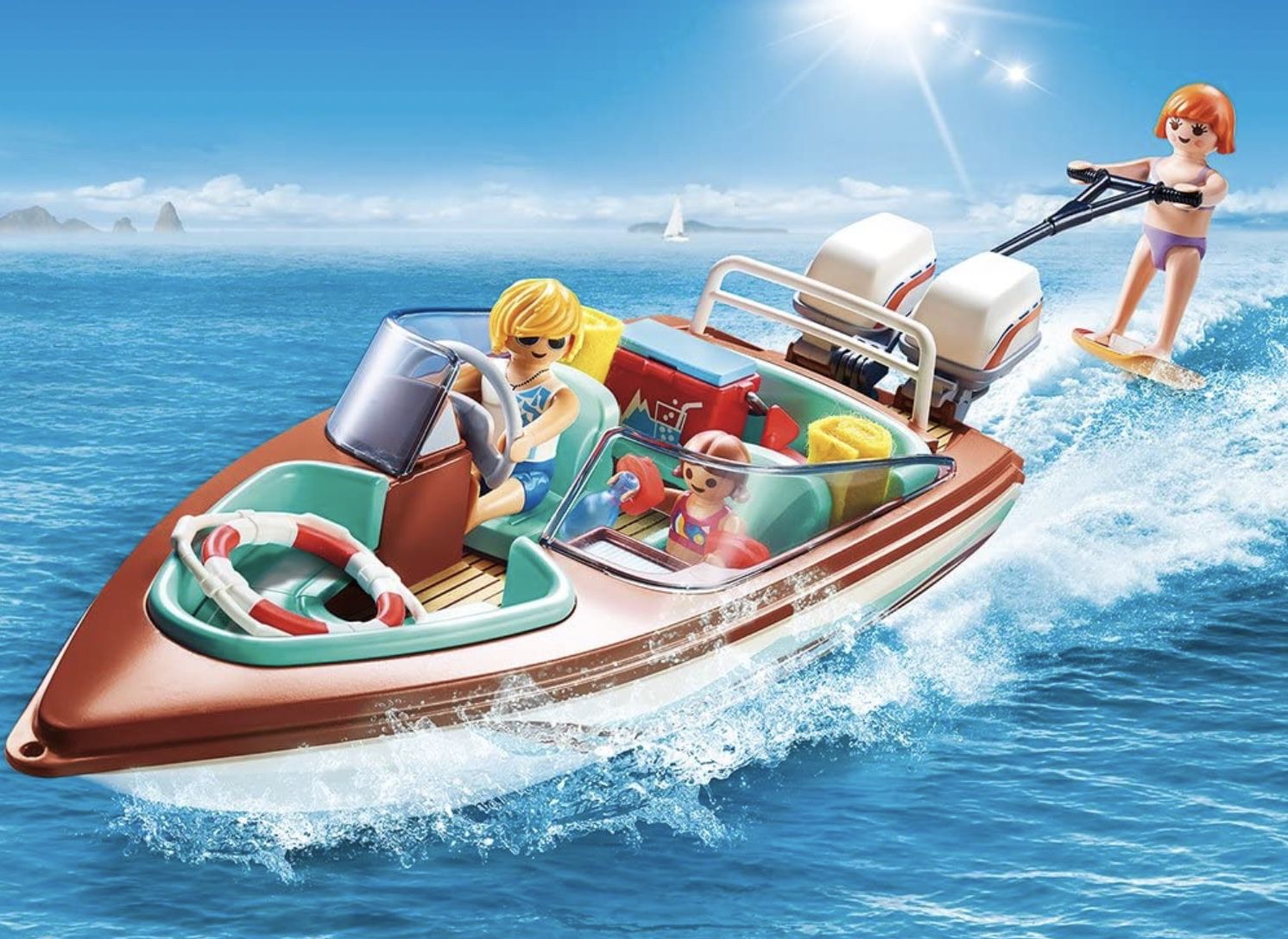 PLAYMOBIL Family Fun 9428   Motorboot mit Unterwassermotor für 25,29€ (statt 37€)