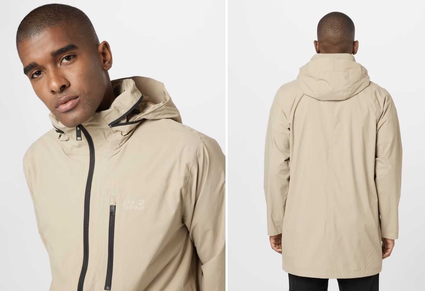 Jack Wolfskin M Norden Port Parka in Beige für 74,90€ (statt 90€)