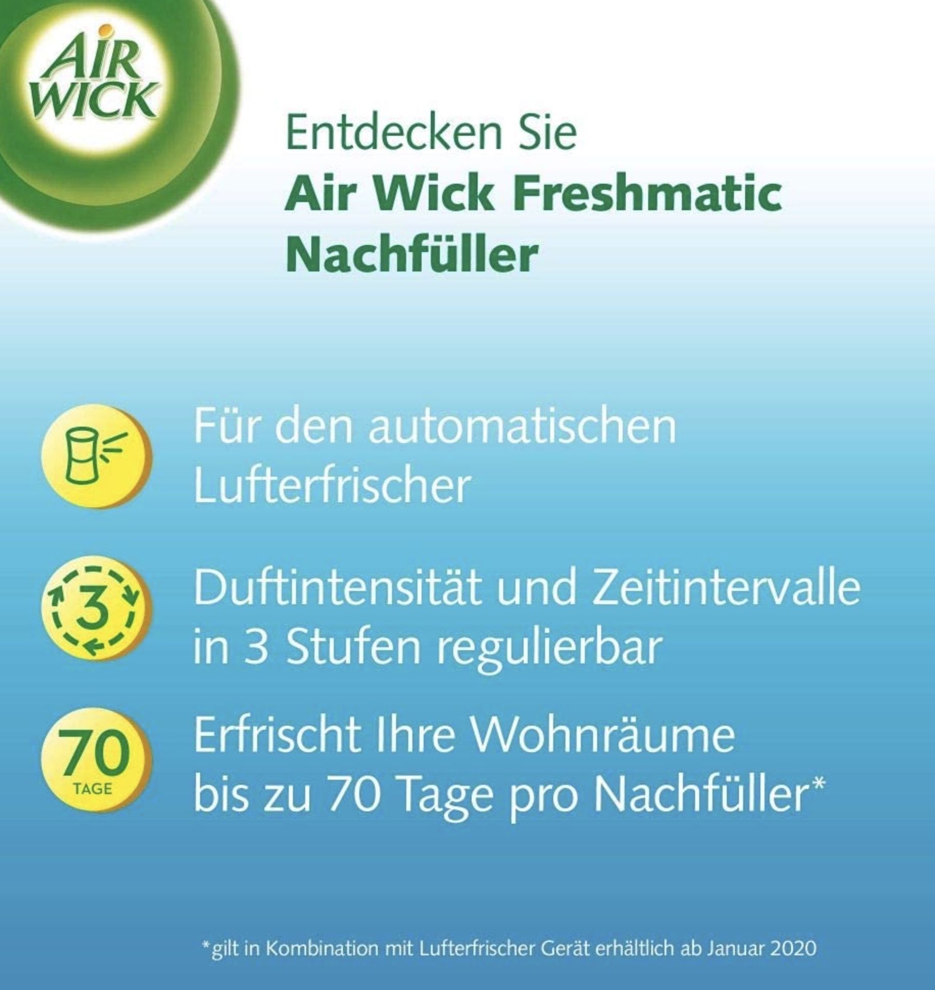 6x Air Wick Freshmatic Max Raumspray weißer Flieder Nachfüller für 12,96€ (statt 21€)   Prime Sparabo