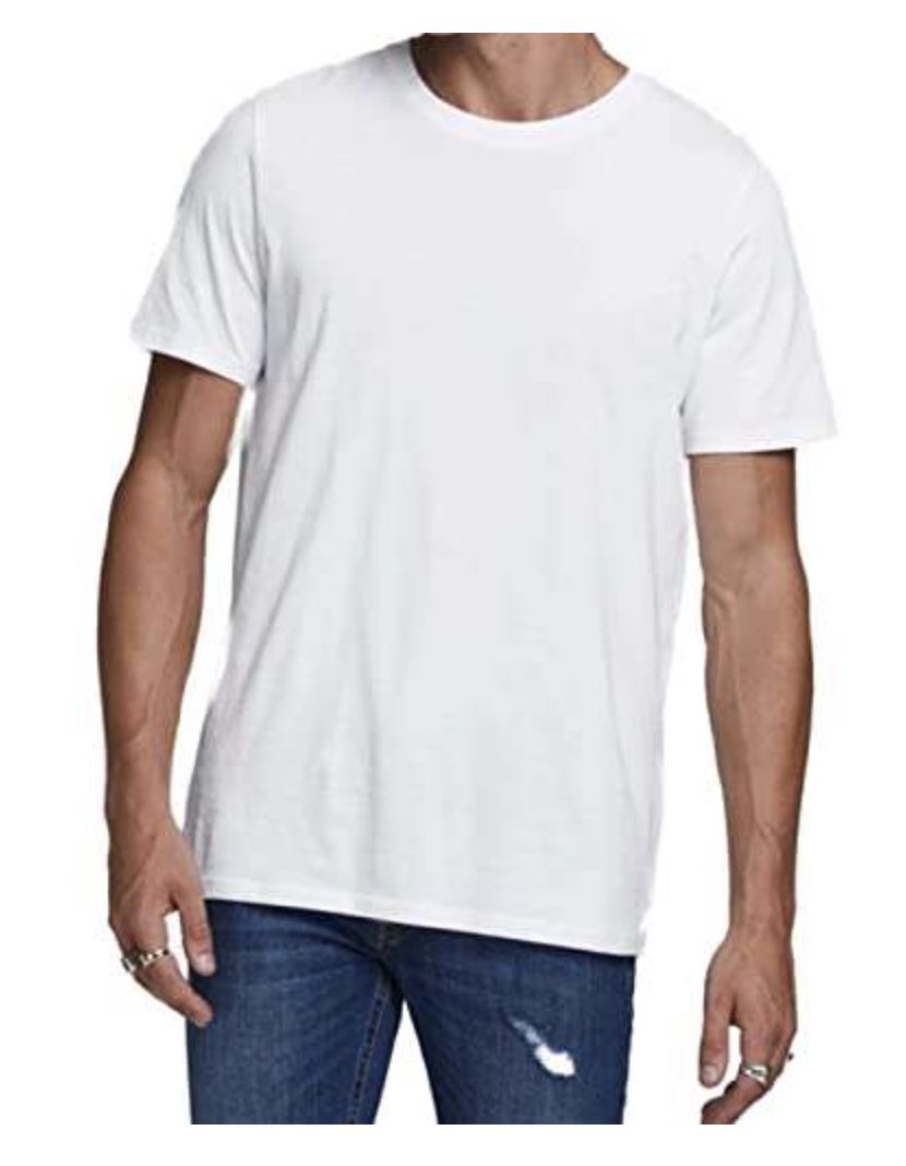 Jack & Jones Male T Shirt aus Bio Baumwolle in Weiß für 4,99€ (statt 9€)   Prime
