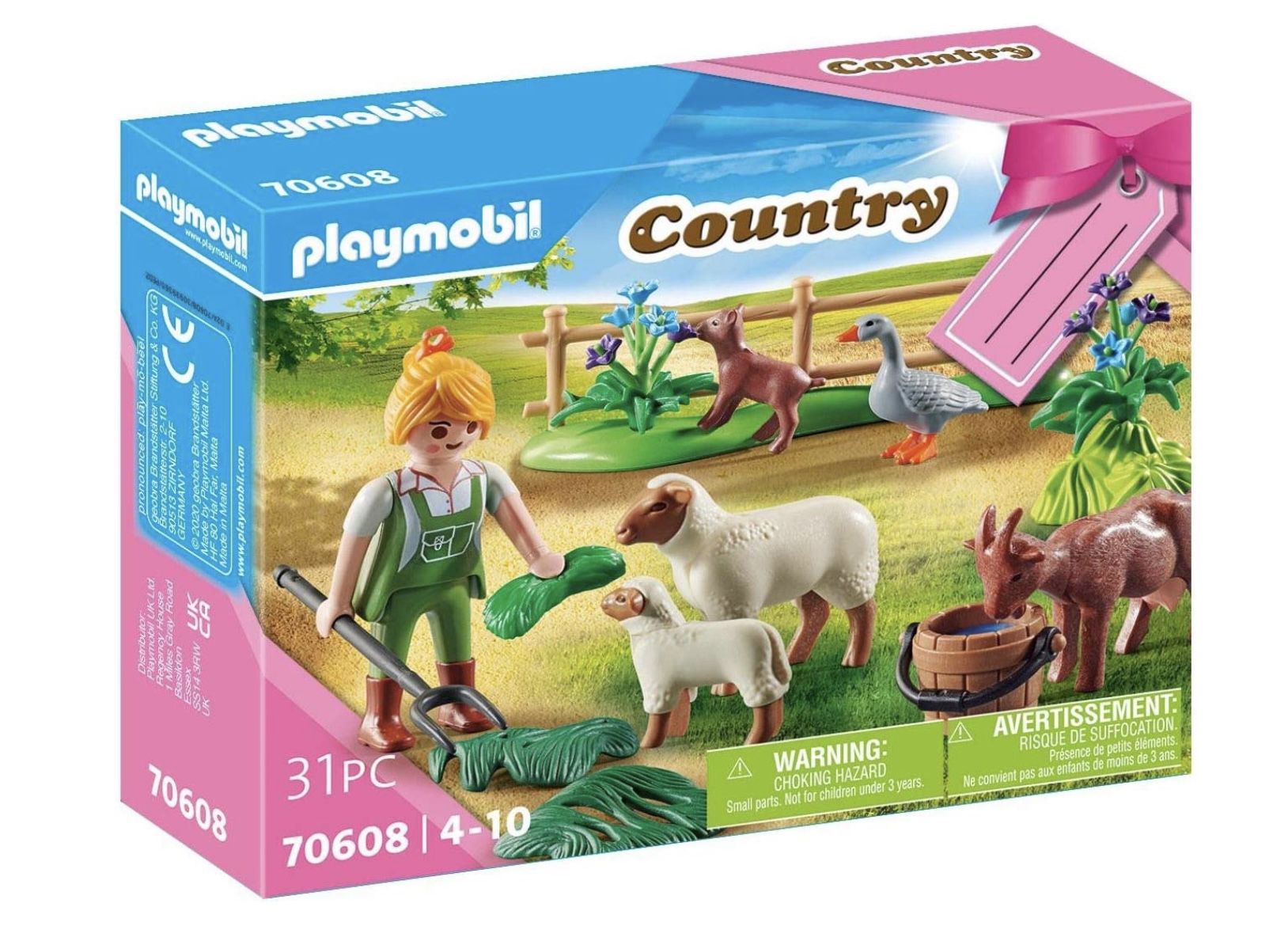 PLAYMOBIL Country 70608 Geschenkset Bäuerin mit Weidetieren für 3,99€ (statt 11€)   Prime