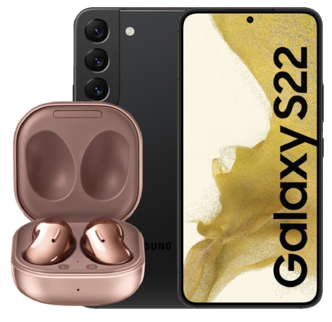 Samsung Galaxy S22 + Galaxy Buds live für 29€ + o2 Allnet 40GB LTE für 34,99€ mtl. + 100€ Bonus