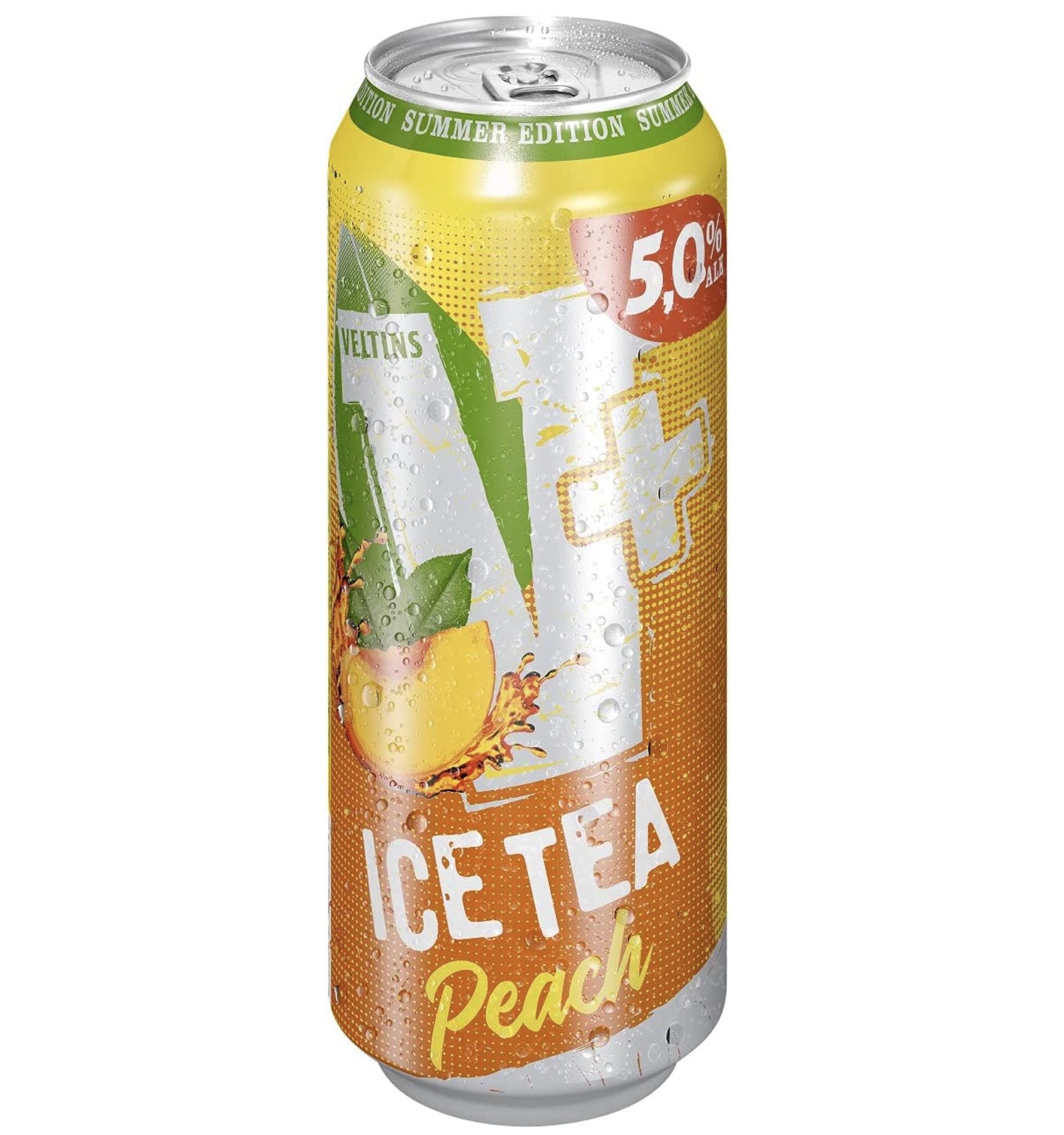 24x V+ Ice Tea Peach Biermischgetränk (je 0,5 L) für 16,14€ + Pfand (statt 21€)