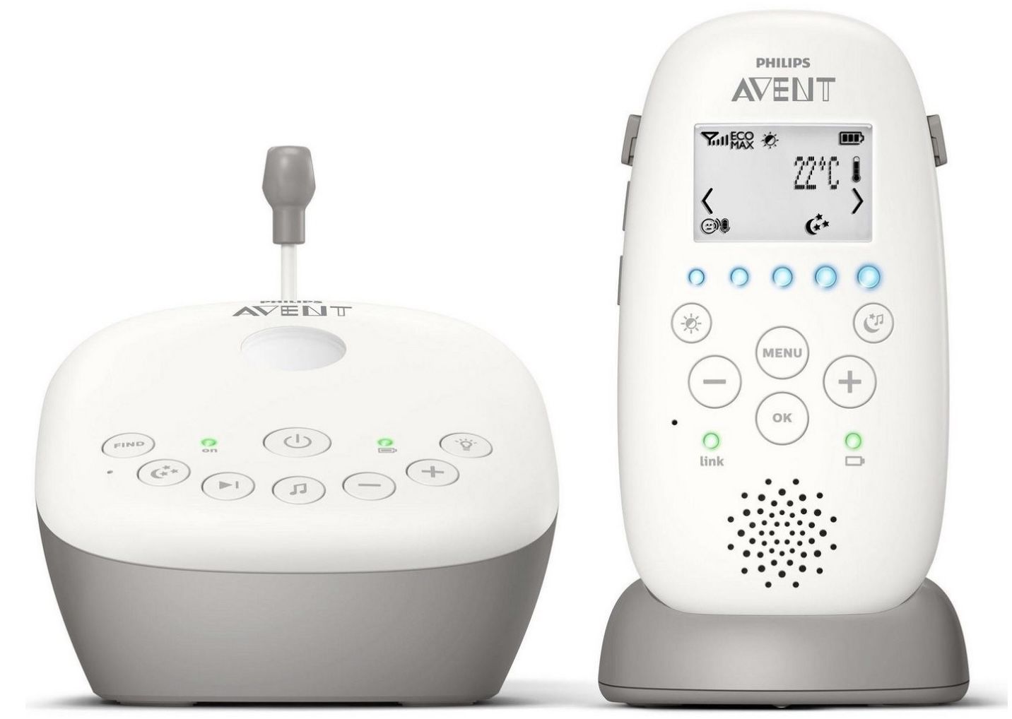 PHILIPS SCD733/26 Avent DECT Babyphone für 94,99€ (statt 108€)