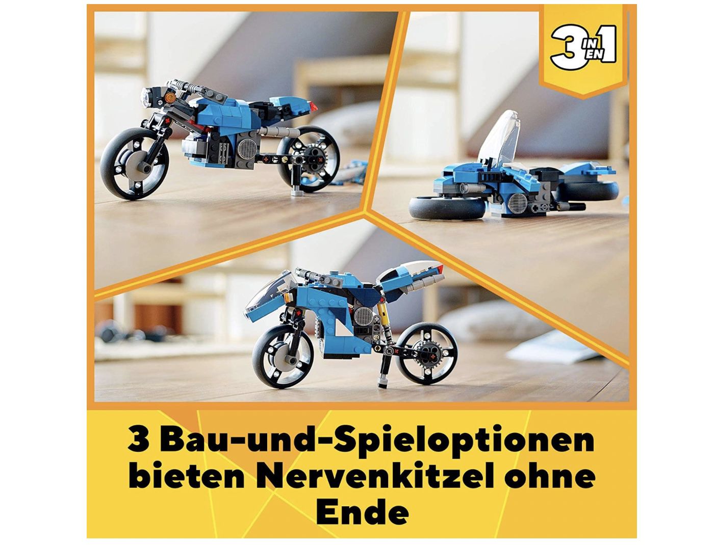LEGO 31114 Creator 3 In 1 Geländemotorrad für 13,19€ (statt 15€)   Prime