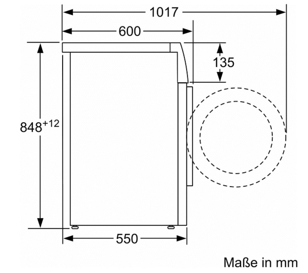 Siemens WM14N128 iQ300 8kg Wasch­ma­schi­ne mit 1400 UpM für 366€ (statt 428€)