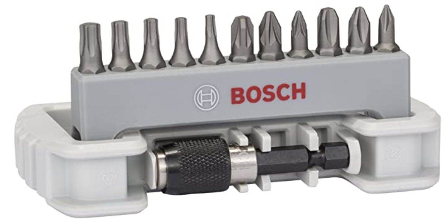 Bosch Professional 11+1tlg. Schrauber Bit Set Extra Hart für 7€ (statt 10€)   Prime