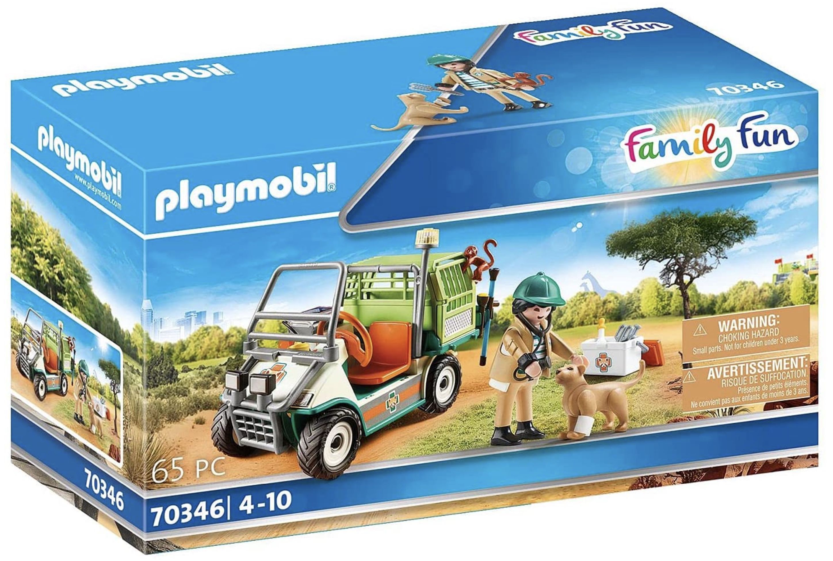 PLAYMOBIL Family Fun 70346 Zoo Tierarzt mit Fahrzeug für 9,99€ (statt 18€)   Prime