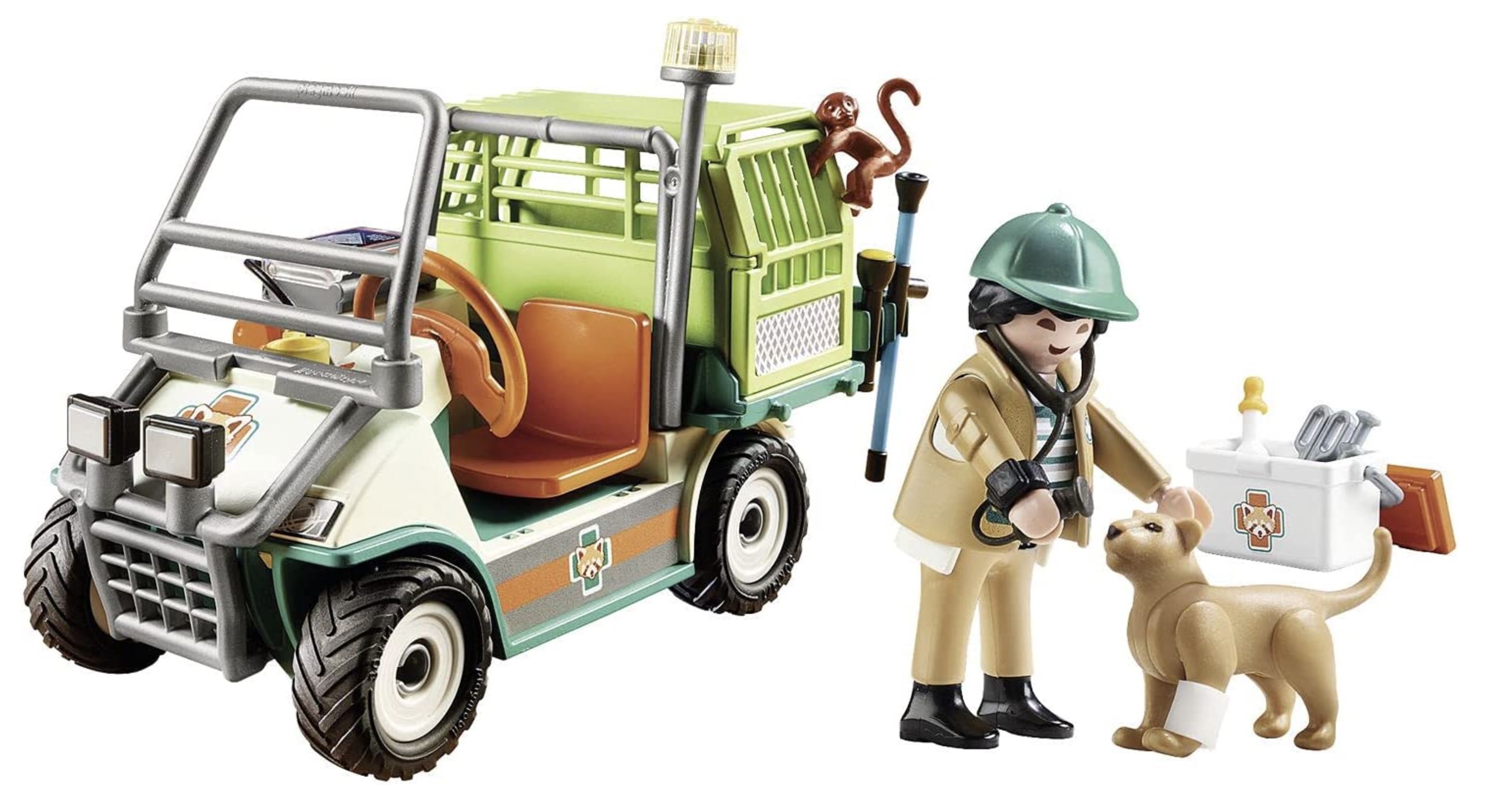 PLAYMOBIL Family Fun 70346 Zoo Tierarzt mit Fahrzeug für 9,99€ (statt 18€)   Prime