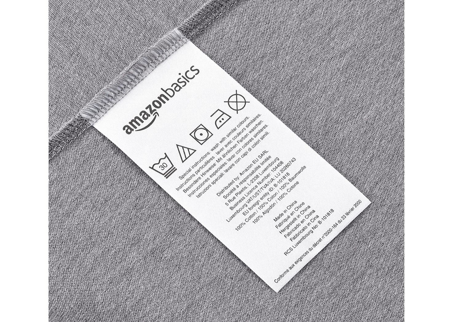 Amazon Basics   Spannbettlaken in Grau (90 x 190 x 30 cm) für 9,18€ (statt 13€)   Prime