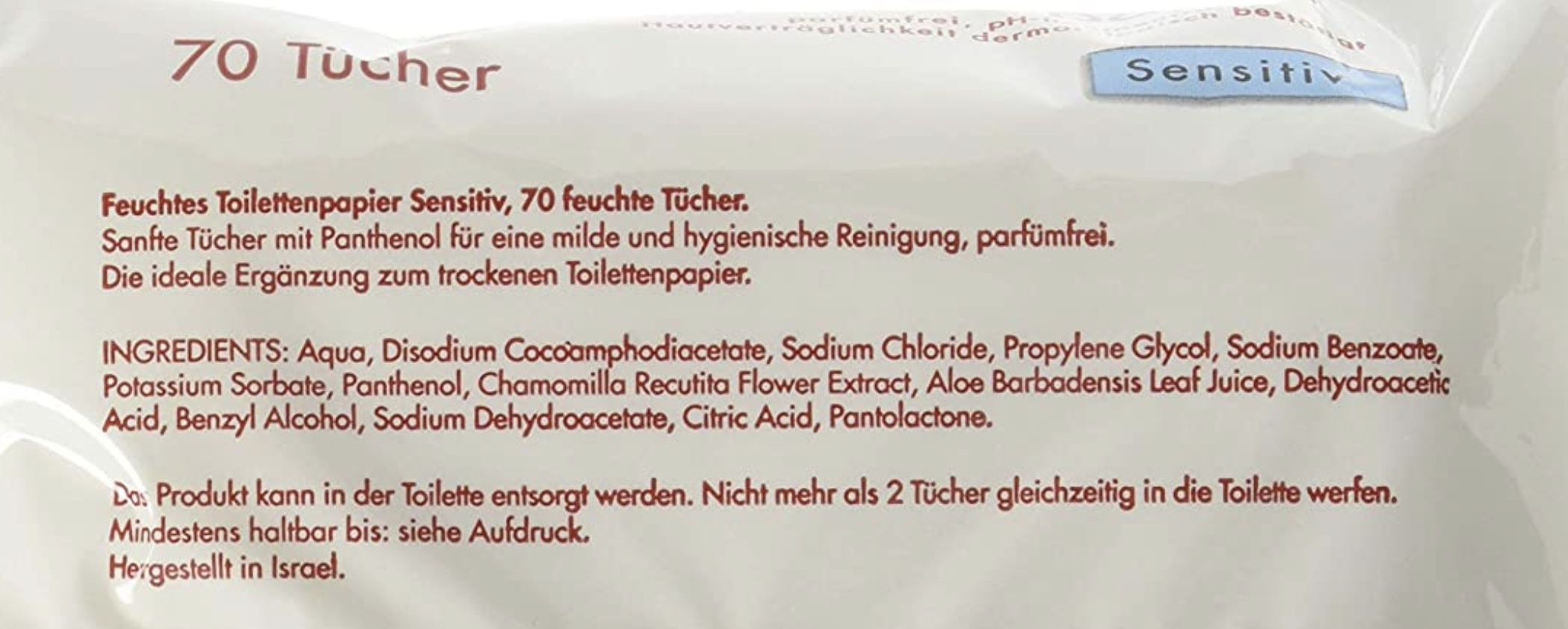 4x 70er Pack Jeden Tag feuchtes Toilettenpapier sensitiv für 2,47€   Prime Sparabo