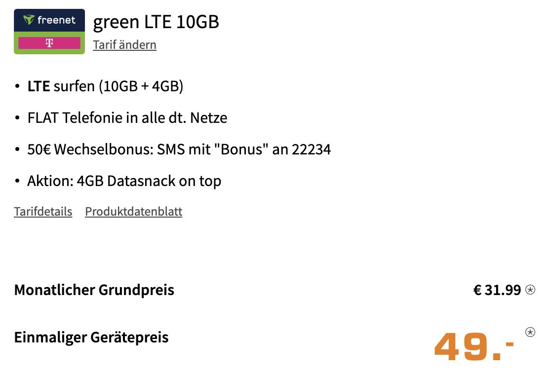 Samsung Galaxy S22+ 5G + Buds2 für 49€ + Telekom Allnet Flat mit 14GB LTE für 31,99€ mtl. + 50€ Bonus