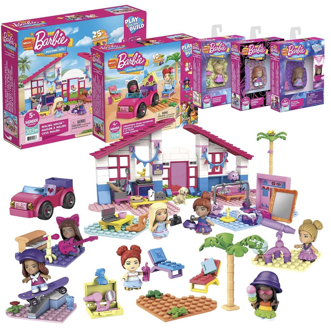 MEGA Construx HBF32 &#8211; Barbie Malibu-Bauspielzeugset Bundle für 27,89€ (statt 32€)