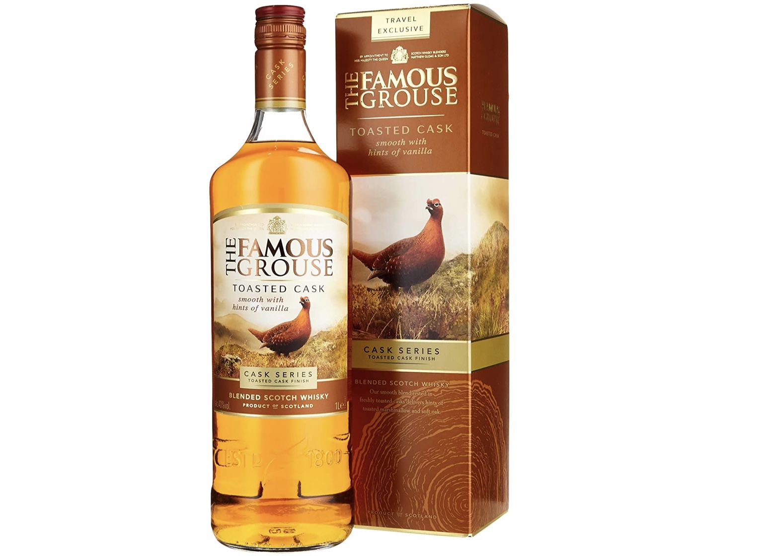 1L The Famous Grouse Toasted Cask + GB Whisky für 18,84€ (statt 27€)   Prime
