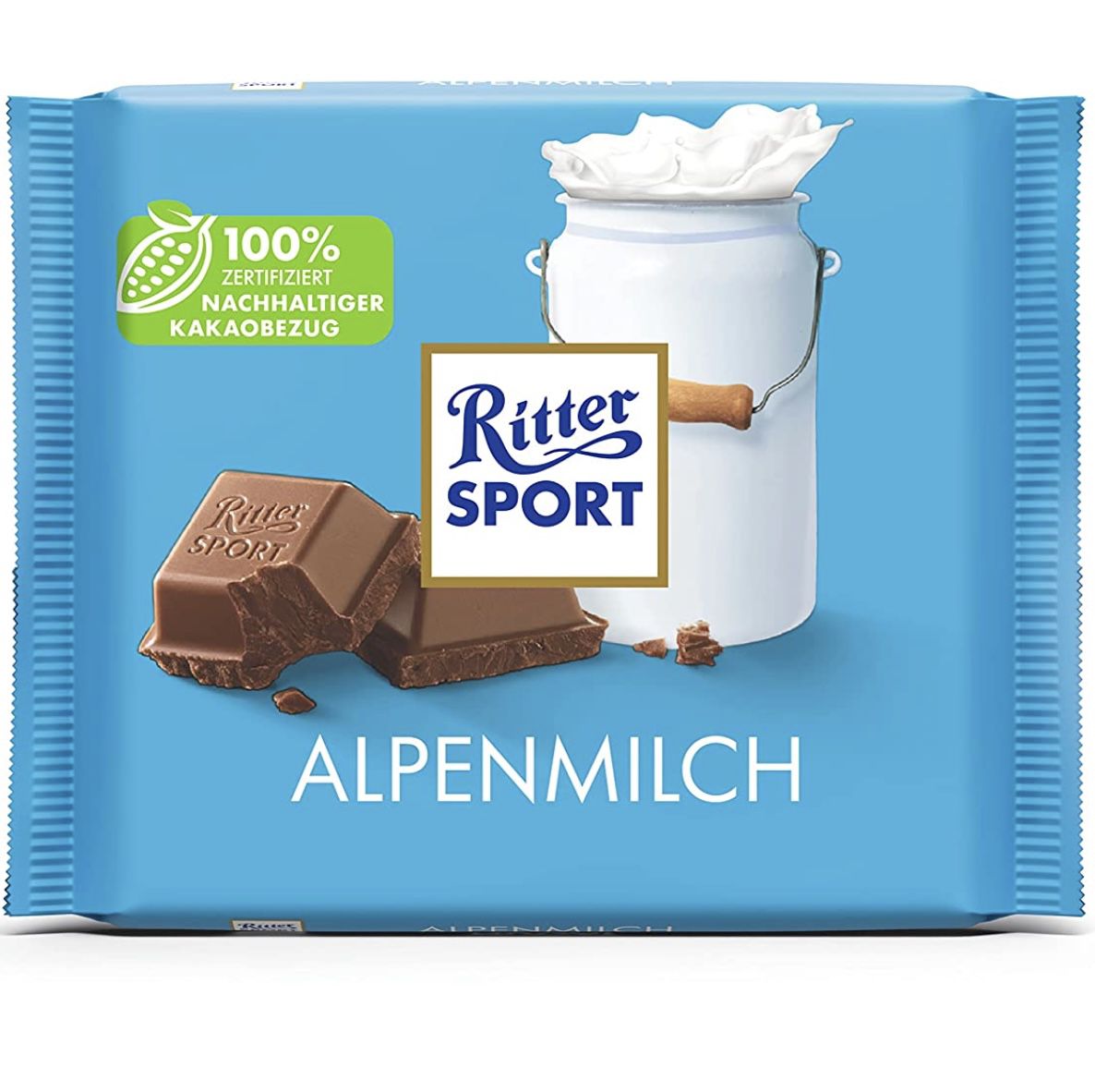 RITTER SPORT Alpenmilch 100g Vollmilchschokolade für 0,88€ &#8211; Prime