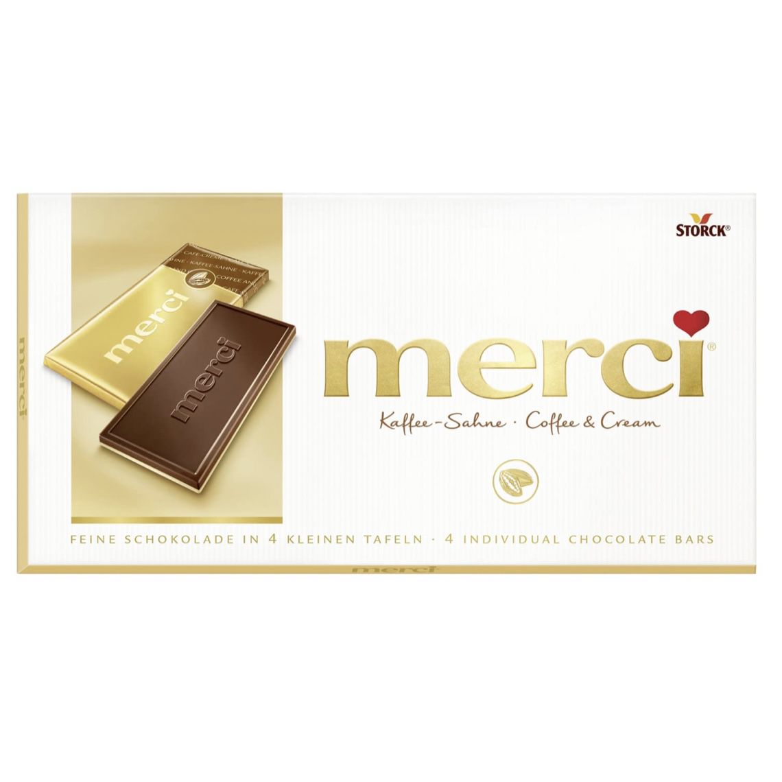 100g merci Tafelschokolade Kaffee-Sahne für 0,99€ – Prime
