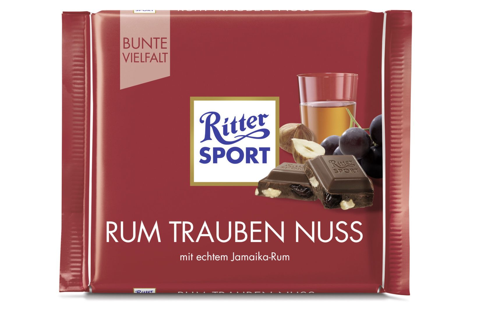 RITTER SPORT Rum Trauben Nuss 100g Vollmilchschokolade für 0,99€