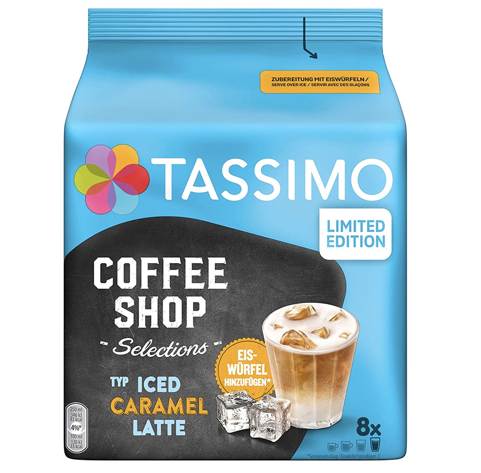 40er Pack Tassimo Iced Caramel Latte Kapseln für 12,87€ (statt 16€)   Prime Sparabo