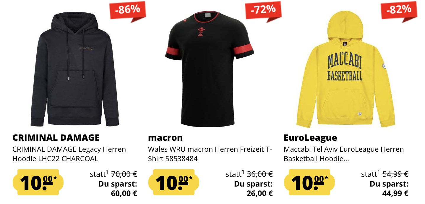 SportSpar: Alles für 10€ Fixpreis Aktion   z.B. JELEX Liegestützbrett (statt 16€)