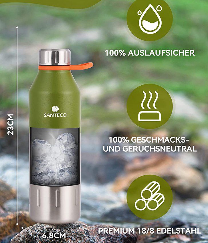 SANTECO Edelstahl Thermoflasche (500ml) für 10,34€ (statt 20€)