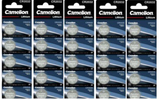 Camelion CR2032 Lithium Knopfzellen 50er Pack für 13,99€ (statt 23€) MHD 02/2025