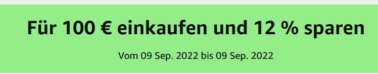 Nur Heute: Amazon für 100 € einkaufen und 12 % sparen   Personalisiert?