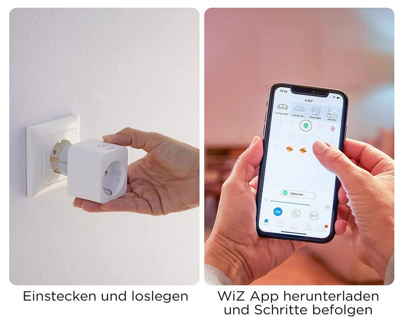 Doppelpack: PHILIPS WiZ Smart Plug Steckdose für 19,99€ (statt 39€)