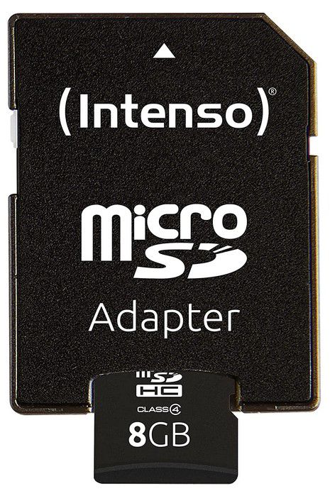 Intenso microSDXC 8GB Class 4 Speicherkarte für 2,99€ (statt 8€)