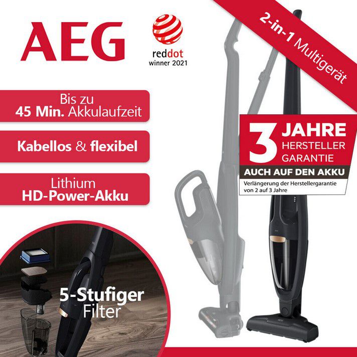 AEG QX6 1 42GG Akku Staubsauger Beutellos für 105,90€  (statt 149€)