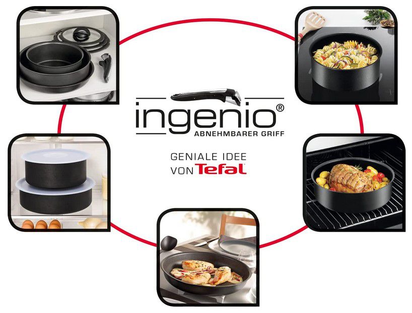 Tefal Ingenio Expertise Pfannenset 22/26cm + Griff für 49,99€ (statt 80€)