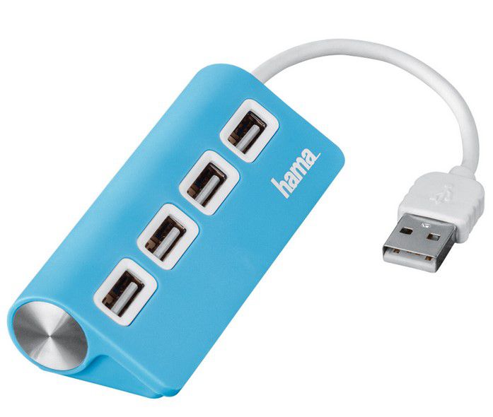 HAMA 4 Port USB 2.0 Splitter für 7€ (statt 11€)