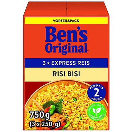 3x Bens Original Express Reis Risi Bisi (je 250g) für 4,76€ (statt 7€)   Prime Sparabo
