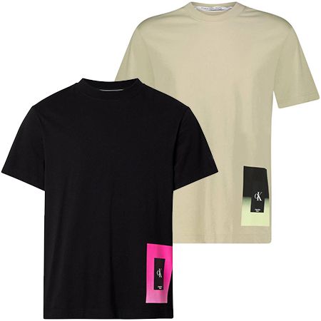 Calvin Klein Jeans Illuminated Box T Shirt in zwei Farben für je 26,94€ (statt 37€)