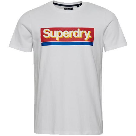 Superdry Logo T Shirt in Weiß für 16,90€ (statt 28€)