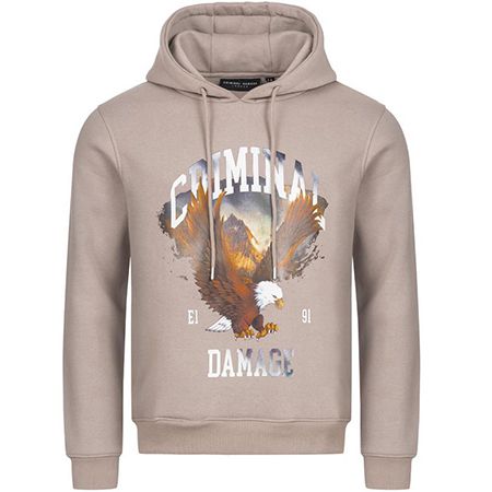 Criminal Damage Eagle Herren Hoodie für 12,95€ (statt 29€)