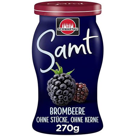 Schwartau Samt Brombeere ohne Stücke & Kerne, 270g ab 1,67€ (statt 3€)   Prime