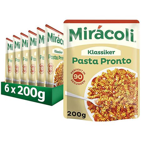 6x Miracoli Pasta Pronto Klassiker (je 200g) ab 10€ (statt 14€) &#8211; Prime