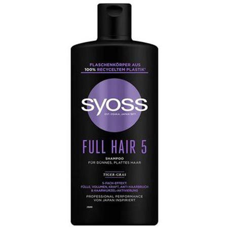 Syoss Full Hair 5 Shampoo für dünnes & plattes Haar, 440ml ab 1,83€ (statt 3€)