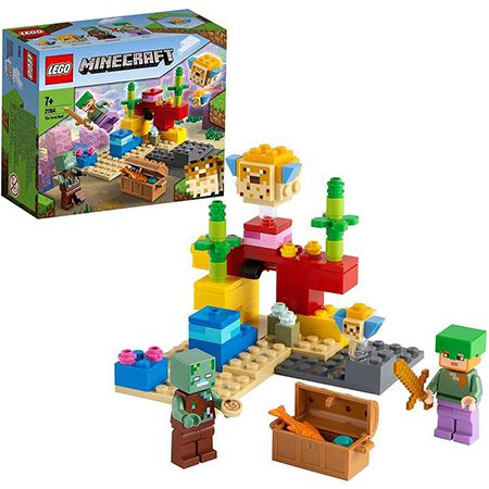 LEGO 21164 Minecraft   Das Korallenriff Bauset für 5,73€ (statt 10€)   Prime