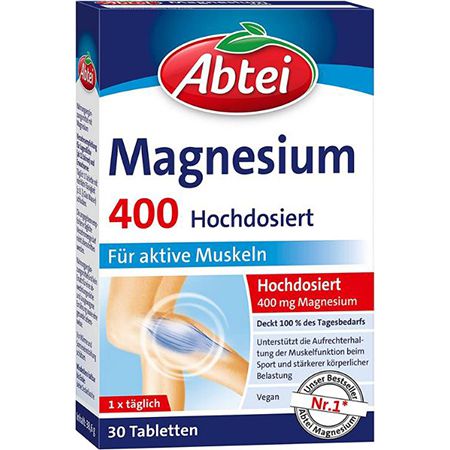 30er Pack Abtei Magnesium 400 Magnesiumtabletten ab 2,35€ (statt 3€)