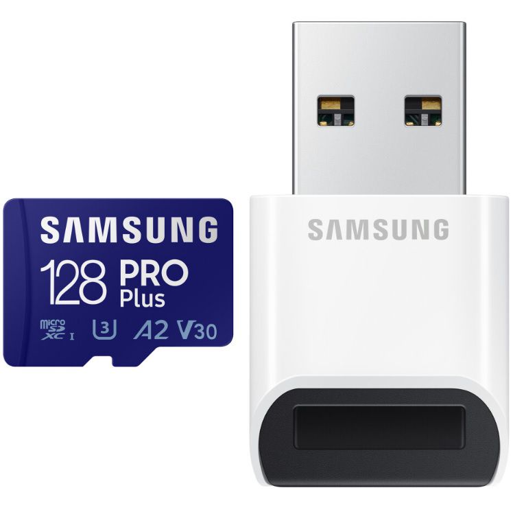 Samsung PRO Plus 128GB microSDXC inkl. USB-Kartenleser für 19,99€ (statt 30€)