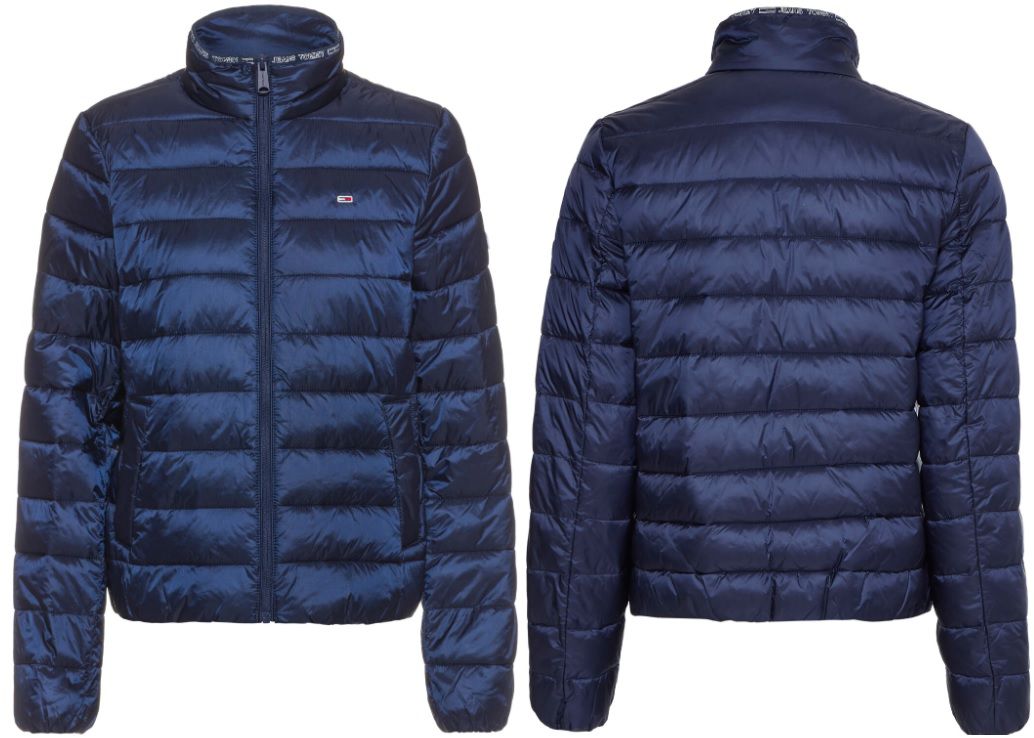 Tommy Hilfiger Quilted Zip Thru Damen Jacke in Schwarz & Blau für 79,95€ (statt 135€)